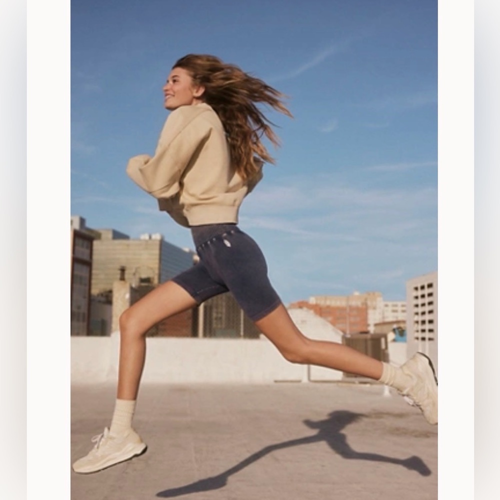Free People Movement Good Karma Ruched Shorts